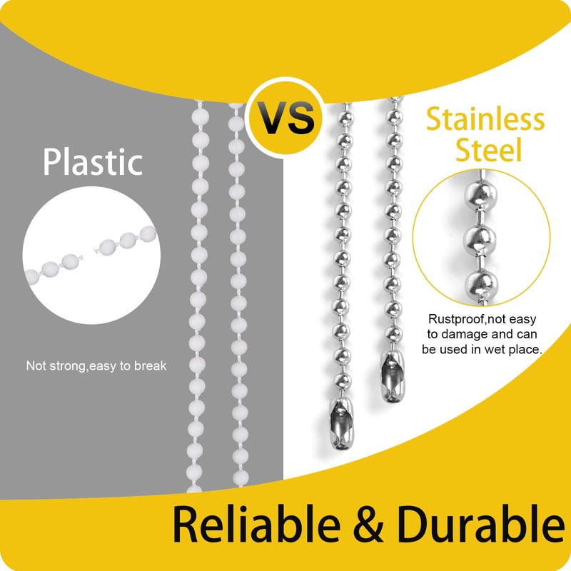 Weysoo Roller Blind Chain 6 Meter, 4.5MM Blind Cord with