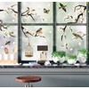 JarThenaAMCS 9 Sheets Spring Summer Bird Branch Window Clings White