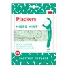 Plackers Dental Flossers Micro Mint, Green, 75 Count