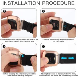 Compatible for BIGGERFIVE Smart Watch Band, Lamshaw 22mm Quick Release Stretch Elastics Nylon Adjustable Replacement Strap Accessories Compatible with BIGGERFIVE BW01, BIGGERFIVE BW02 Smart Watch (Purple)