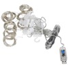 3x3 m Copper USB Wire Curtain Light String for Home