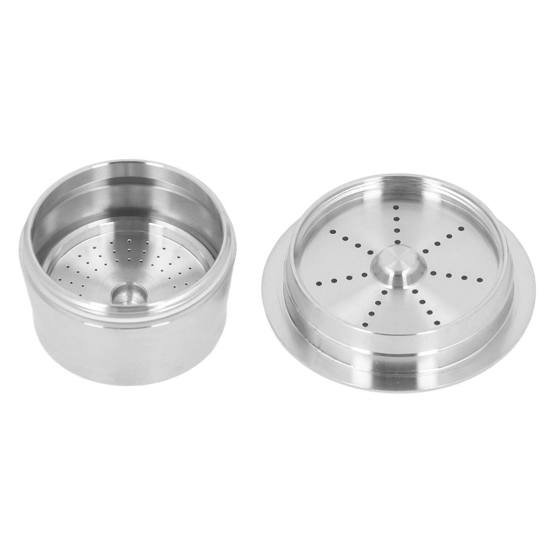 Refillable Coffee Capsules Stainless Steel Double Filtration Reusable Coffee Pods