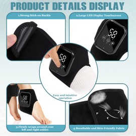 2 Pcs, 3-in-1 Massagegeräte, Kabellose Knöchel Fußmassage, Portable Cordless Ankle Massagers, Aufladbare Knöchelmassage, 3 Vibration Modi, 3 Wärmestufen, für Knöchel, Ferse, Achillessehnenentzündung