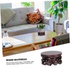 Mipcase 1Pc Antique Wood Display Base for Flowerpots Chinese Style
