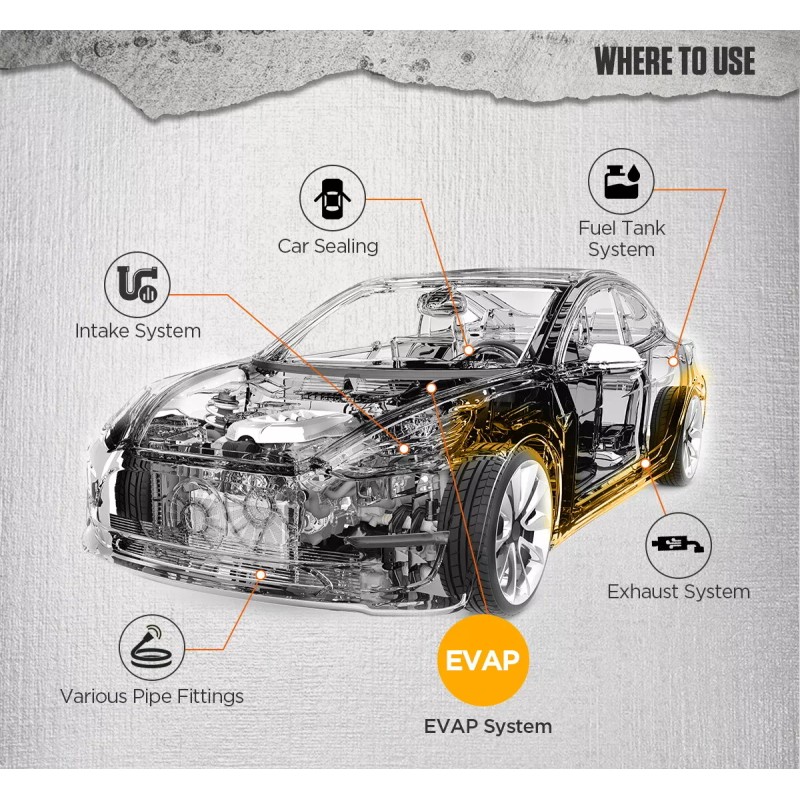 AUTOOL EVAP Smoke Machine Automotive Smoke Tester Fuel Pipe Leak