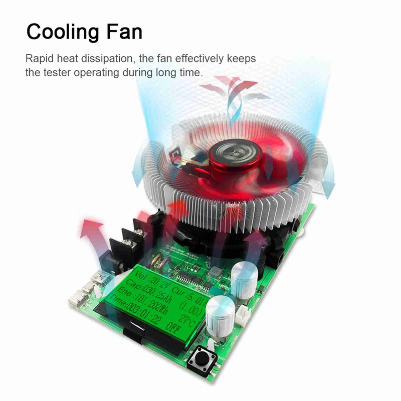 150W 20A Electronic Load Tester Digital LCD Screen Electronic Adjustment