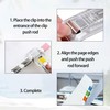 102PCS Clam Clip Dispensers 2 PCS Plastic Paper Clam Dispenser