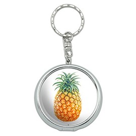 Graphics and More Portable Travel Size Pocket Purse Ashtray Keychain Food Drink Bacon Coffee - Pineapple