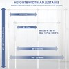AKTOP Room Divider, No Drilling Curtain Tension Rods Wall Divider
