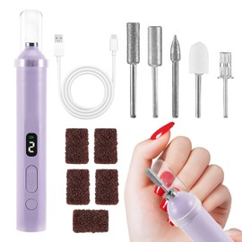 tlidfgeo 2 in 1 Electric Nail File, 3 Speeds Nail Grinder for Thick Toenails, Toenail Grinder, Nails Grinder Human Toes for Various Nails and Shapes