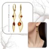 Women's Earrings Made of Baltic Amber and 925 Sterling Silver