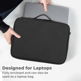 DOOCECIY 12-14 Inch Laptop Sun Shade for Outside, Foldable Laptop Bag 2 In 1 Laptop Shade for Working Outdoor