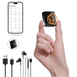 64GB Mini Digital Voice Recorder, AI Noise Reduction, 3072Kbps Magnetic Voice Recorder with Playback for Interviews/Classes/Meeting