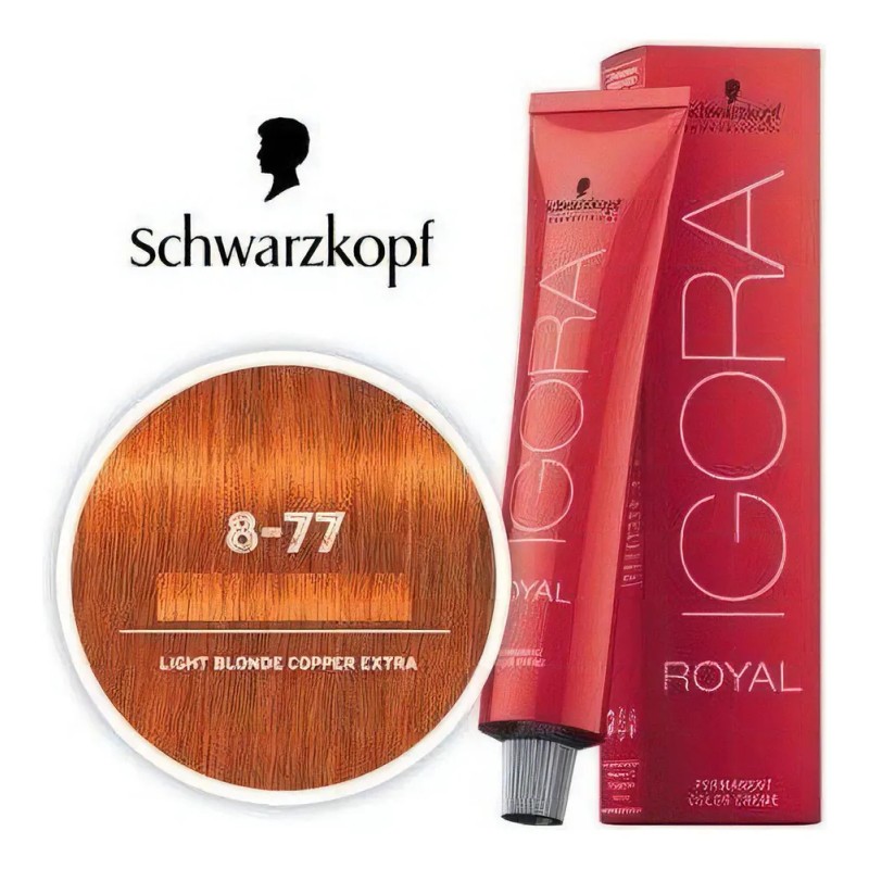 Tinte Schwarzkopf Professional Igora royal Reds tono 8-77 para cabello