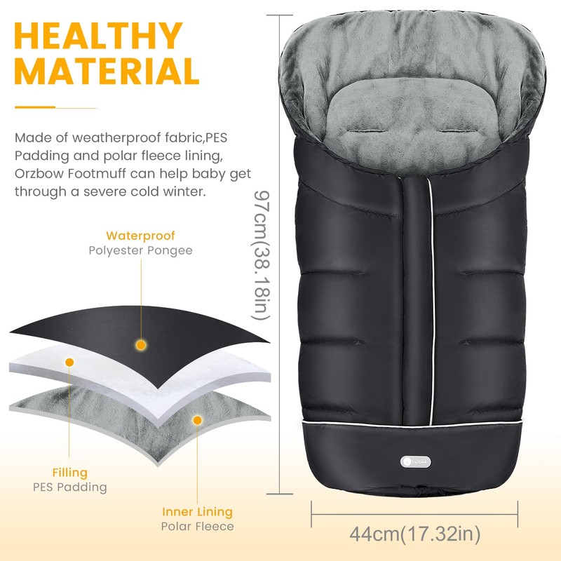 IvyWind Warm Bunting Bag Universal, Stroller Sleeping Bag Cold Weather,