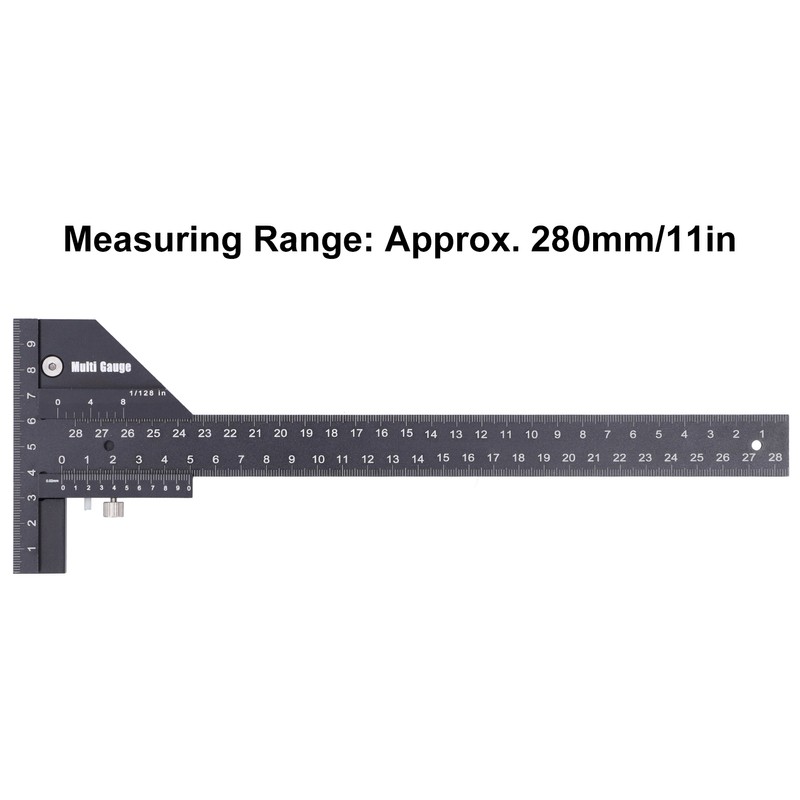 Woodworking Scribing Ruler Marking Measuring Gauge Tshaped Multifunctional Carpentry Tool