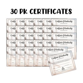 Church Membership Certificate 30pk 8.5x11” Brow Cross for New Members Welcome Folder Information Class Booklet Record Modern