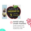 Pearhead First and Last Day of School Chalkboard, Reusable Apple-Shaped