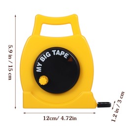 TEHAUX Kids Tape Measure, Soft Measuring Tape, Retractable, Plastic, Mini, Educational, Measure