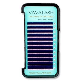 VAVALASH Colored Easy Fan Eyelash Extensions 0.07 D Curl 8-15mm Mixed Tray Blue Self Fanning Lashes 2D-10D Colorful Volume lash extensions（Blue,0.07-D-8-15 Mix）