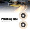 2Pcs 5in Grinding Disc Wave Shape Wool Felt Polishing Wheel