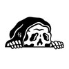 Grim Reaper Peeker JDM Decal, Death Decal, Drift Decal, Slow