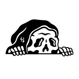 Grim Reaper Peeker JDM Decal, Death Decal, Drift Decal, Slow Car, Decal for Car, Car Decal, Drift, Tuner Car Accessory