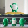 Jxueych Rebellious Frog Figurine, Tall 3.3 Inch, Cute Mini Frog