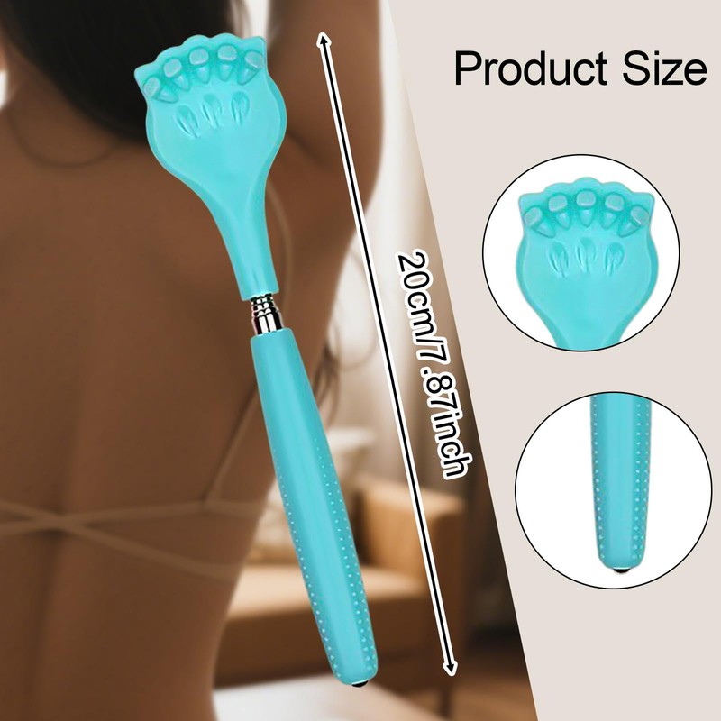 perfeclan Telescoping Back Scratcher with Handle Sturdy Portable, Extendable,for Elderly