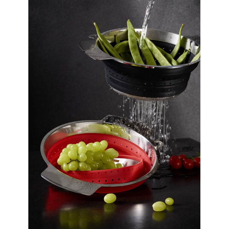 RÖSLE Colander Foldable, High-Quality Colander for Vegetables, Salads or