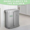 Recycle Stickers for Trash Bins,Magnetic Recycling Stickers for Trash Can,Silver