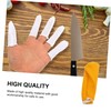 ORFOFE 60pcs Finger Guard Protectors Tubular White Cotton Fingers Cut