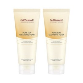 Cellfusion C Pore Sun Cleansing Foam 150ml 2pcs Pore care summer essential item Gently removes sebum / 셀퓨전씨 포어 썬 클렌징 폼 150ml 2개 모공 케어 여름 필수 아이템 부드럽게 피지 제거