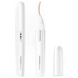 TOUCHBeauty Heated Eyelash Curlers: Electric Eyelash Curler with Comb - Lash Curler for Lasting Natural Curling(Battery is Not Included), White
