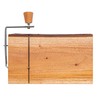 Creative Co-Op, Natural Wood and Metal Cheese Slicer with Bark