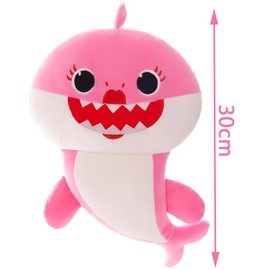 FISAPBXC Shark Plush, Shark Plush Toy Soft Plush Doll Cute Cartoon Children's Doll Cuddly Toy Stuffed Plush Decoration Plush Toy for Children Birthday Gift (30 cm)