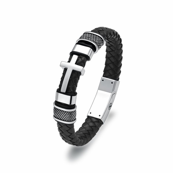 Imrsanl Cremation Jewelry Cuff Cross Urn Bracelet for Ashes for