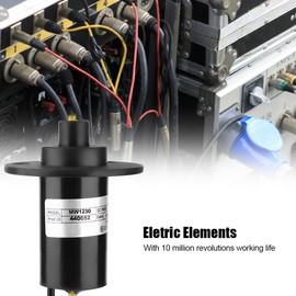 2 Wire Slip Ring, 22mm Conductive Slip Ring Collecting Ring 30A 150RPM 0~600V AC/DC for Wind Turbine Power Generator