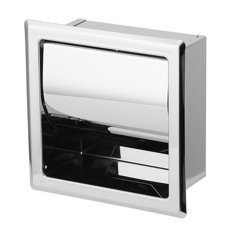 Mirror Surface Toilet Paper Holder Stainless Steel Paper Towel Rack