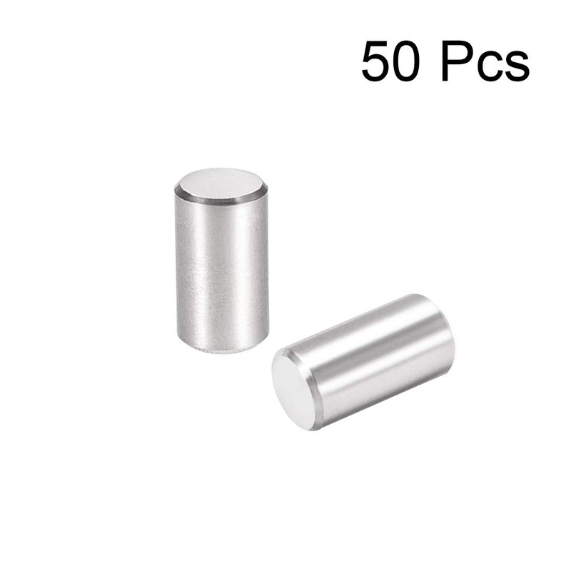 sourcing map 50Pcs 6mm X 12mm Dowel Pin 304 Stainless