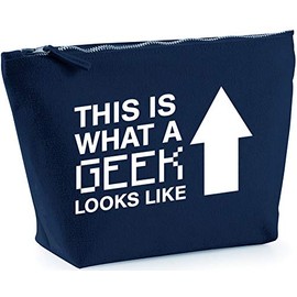 Hippowarehouse This is what a geek looks like printed make up cosmetic wash bag 18x19x9cm