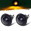Partsam 2pcs 3/4" Smoked Amber LED Clearance Light Side Marker