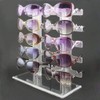 POFET Acrylic 10 Pairs Sunglasses Organizer Double Row Sunglasses Rack