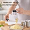 Cheese Grater Hand Crank, 3 Stainless Steel Drums ABS Cheese