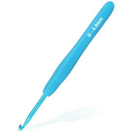 4mm Crochet Hook, Supers Smooth 4 mm Ergonomic Crochet Hooks for Beginner, Comfort for Arthritic, 1 Pack