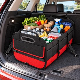Car Trunk Organizer for Everyday Storage – 95L Collapsible Multi-Compartment Bag for Road Trips and Errands