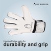 HO Soccer Force Green Unisex Adult Goalkeeper Gloves, White/Black, 10.5