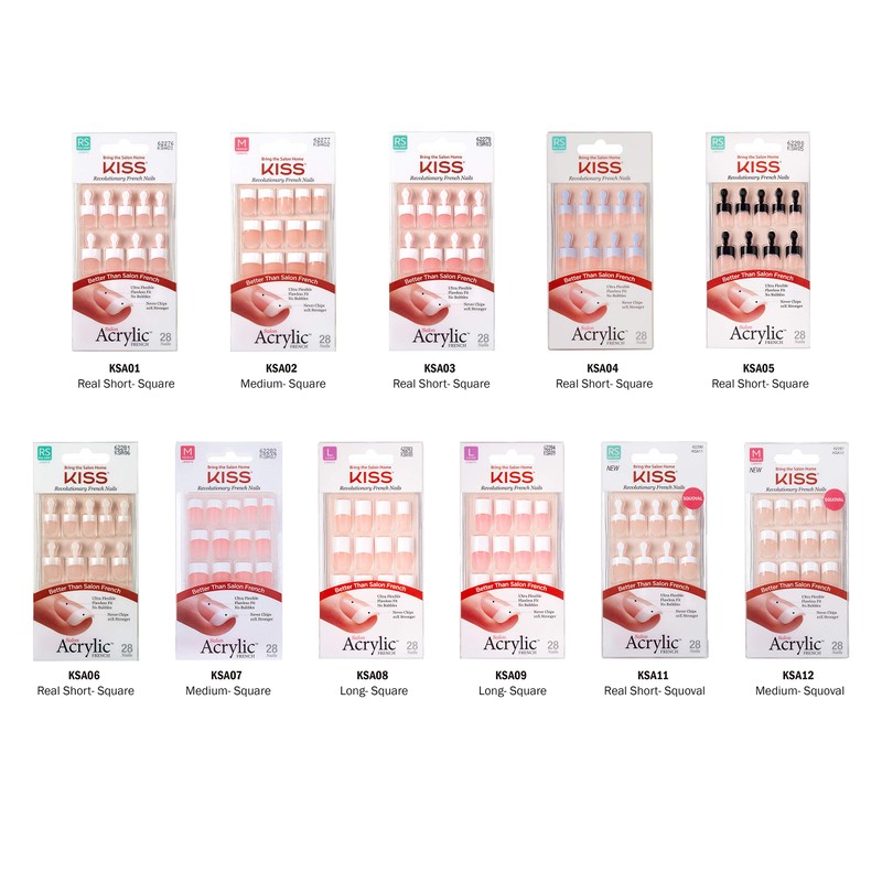 Kiss Salon Acrylic French Kit Sure Thing Medium