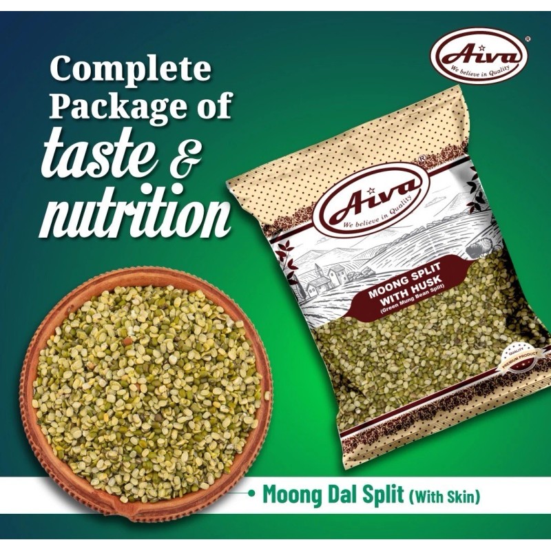 Aiva Moong Bean Split 2 lb