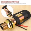 Tsudoku Rotating Flashing Amber Beacon Flexible DIN Rod Tractor Mounting